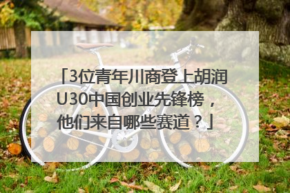 3位青年川商登上胡润U30中国创业先锋榜，他们来自哪些赛道？