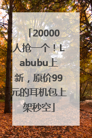 20000人抢一个！Labubu上新，原价99元的耳机包上架秒空