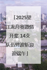 2025望江龙舟赛激情开桨 14支队伍劈波斩浪迎端午