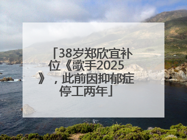 38岁郑欣宜补位《歌手2025》，此前因抑郁症停工两年