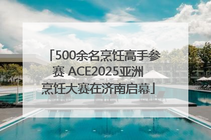 500余名烹饪高手参赛 ACE2025亚洲烹饪大赛在济南启幕