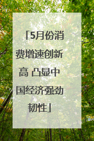5月份消费增速创新高 凸显中国经济强劲韧性