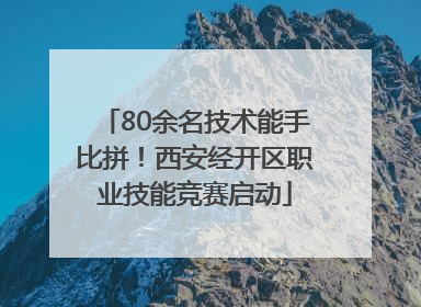 80余名技术能手比拼！西安经开区职业技能竞赛启动