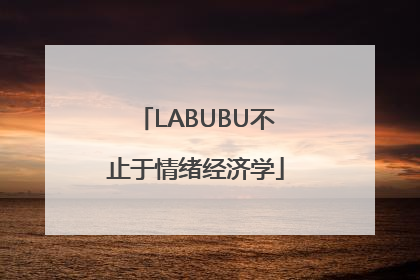 LABUBU不止于情绪经济学