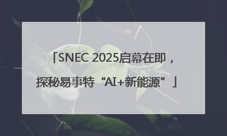 SNEC 2025启幕在即，探秘易事特“AI+新能源”